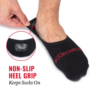 non-slip no show socks by Boardroom Socks