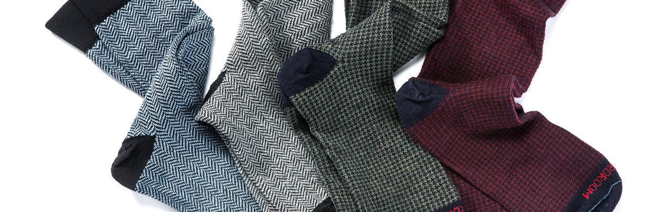 Houndstooth and Herringbone Dress Socks, Our Newest Arrivals