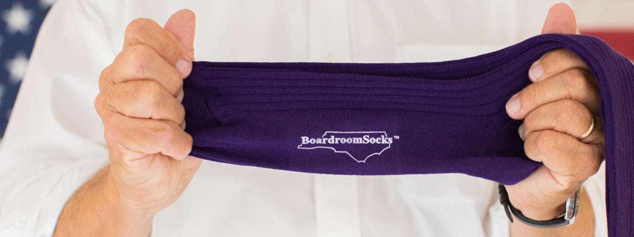 The Purple Sock's Place in the Contemporary Gentleman's Wardrobe -  Boardroom Socks