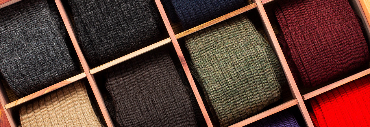 selection of men's dress socks