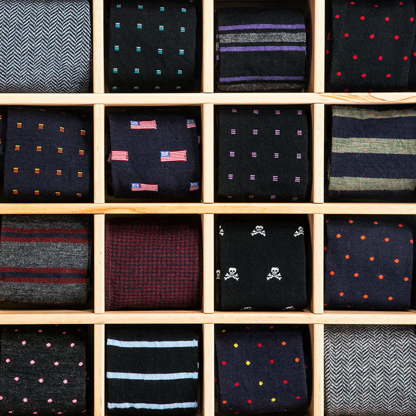 assortment of some best-selling dress socks by Boardroom Socks