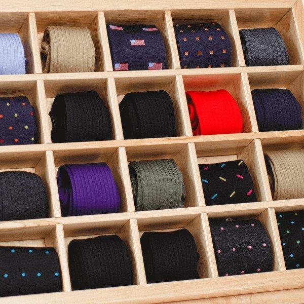colorful assortment of men's dress socks