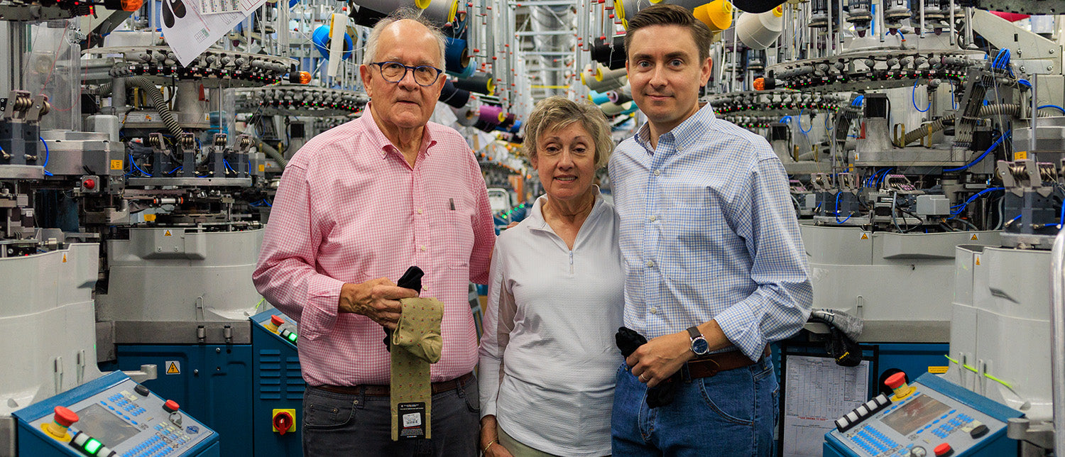 Boardroom Socks family in custom sock factory