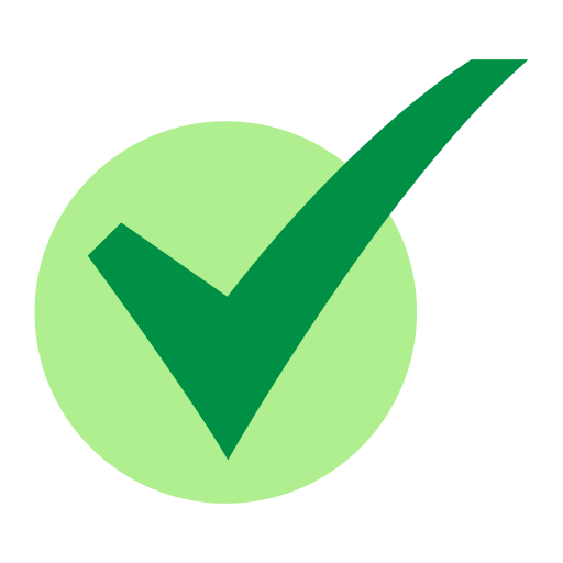 green checkmark icon