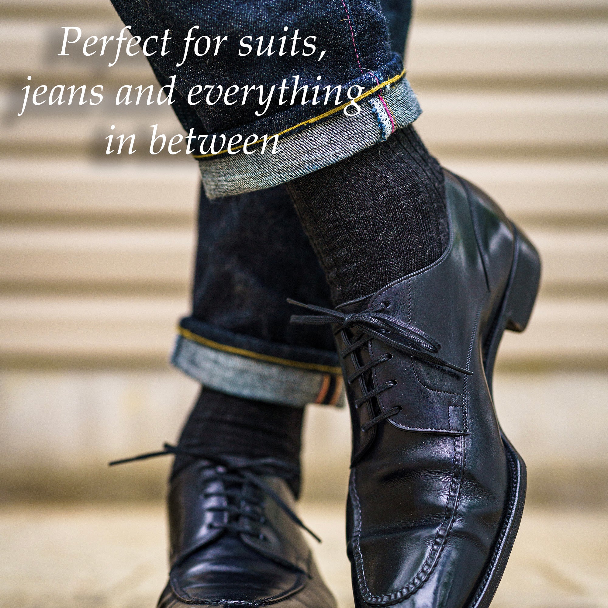 jeans black dress shoes Charcoal Merino Wool Over the Calf Dress Socks jeans black dress shoes Charcoal Merino Wool Over the Calf Dress Socks