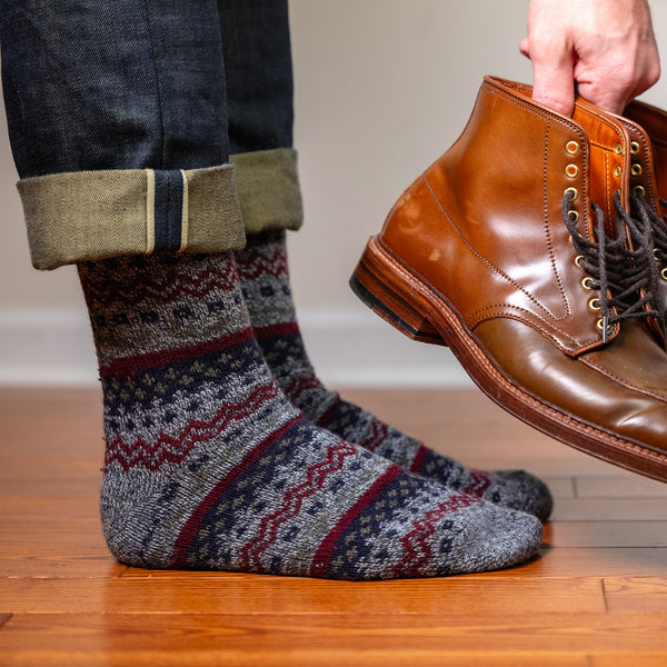 Fair isle boot socks sale