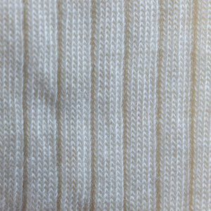 close up of natural merino wool ribbed dress socks