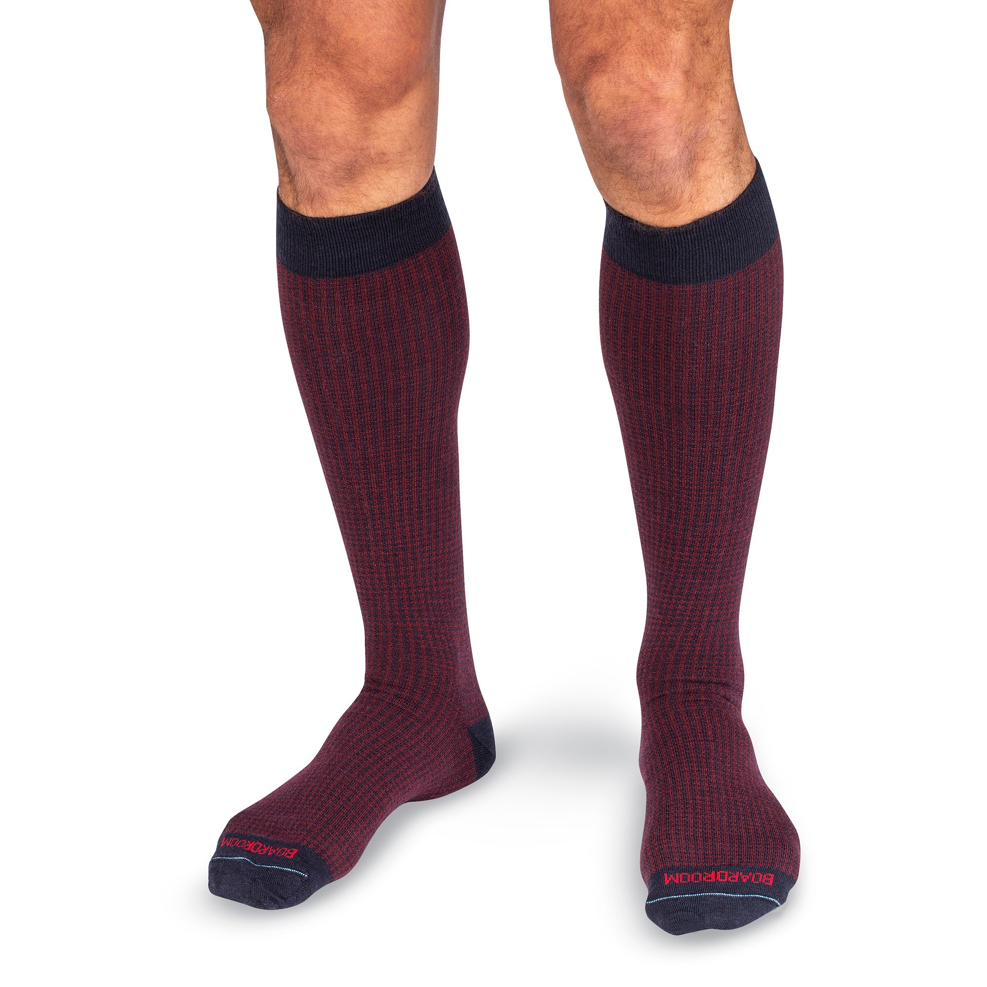 Houndstooth Over the Calf Dress Socks | Merino Wool Burgundy & Navy Men's Dress Socks | Boardroom Socks Houndstooth Over the Calf Dress Socks | Merino Wool Burgundy & Navy Men's Dress Socks | Boardroom Socks