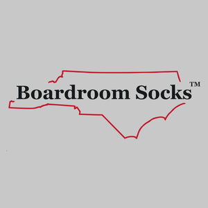 video showcasing colorful navy striped dress socks from Boardroom Socks