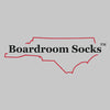 video showcasing colorful navy striped dress socks from Boardroom Socks