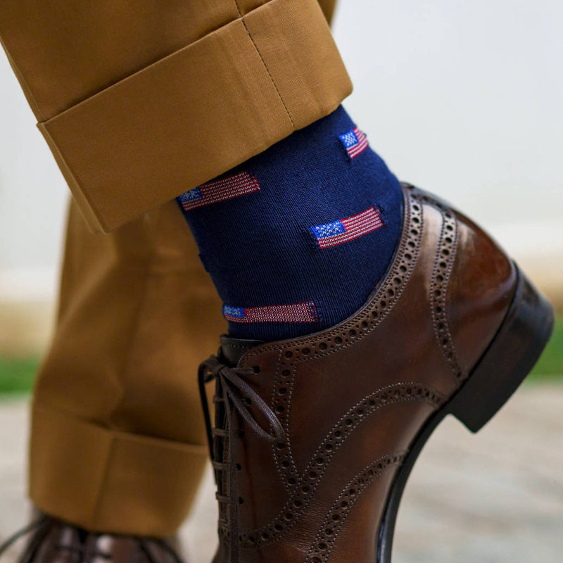 American Flag Socks | Made in USA by Boardroom Socks