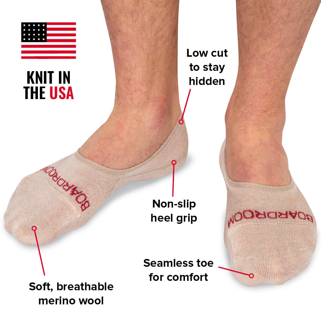 No-Show Dress Socks for Men  Non-Slip & Stays Hidden - Boardroom Socks