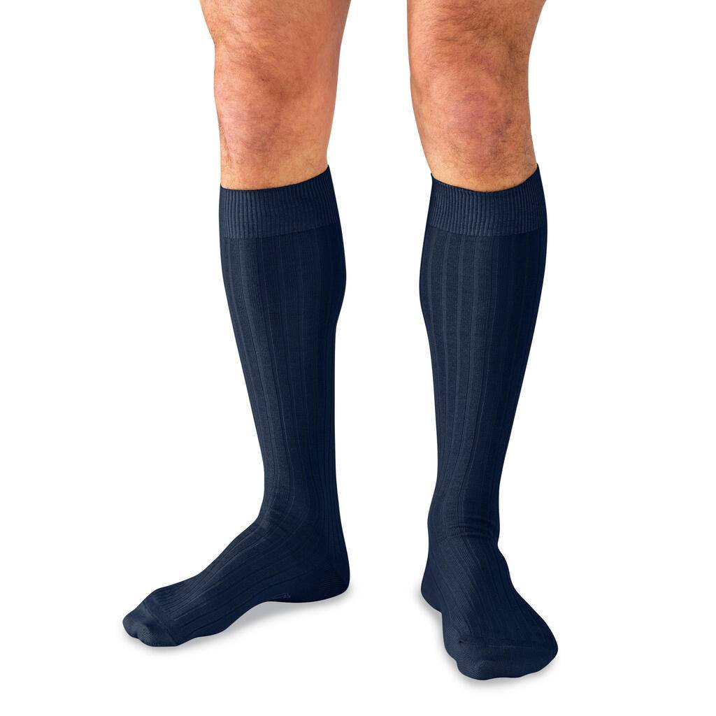 Khaki Merino Wool Over the Calf Dress Socks for Men