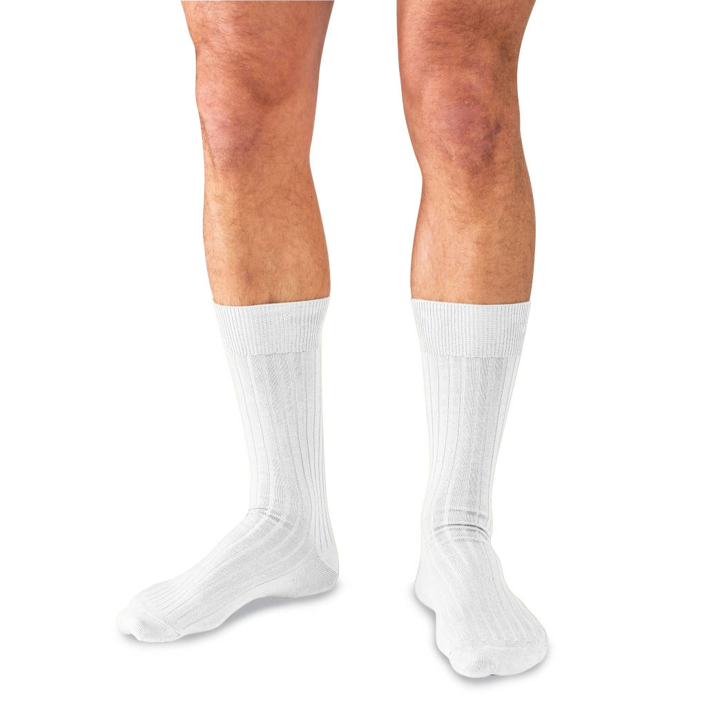 Dress Socks for Men | White Mid-Calf Cotton Dress Socks by Boardroom Socks Dress Socks for Men | White Mid-Calf Cotton Dress Socks by Boardroom Socks