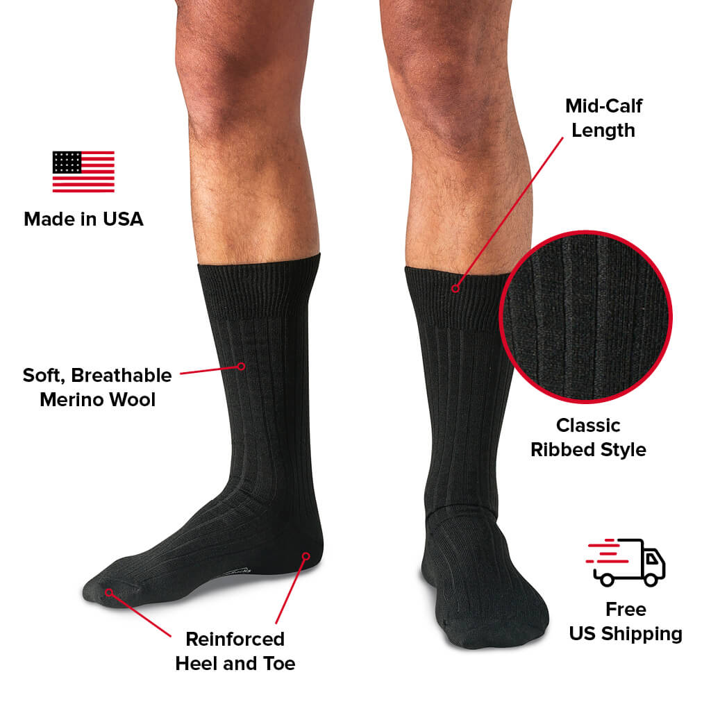 Two Feet Ahead - Men's Thick & Thin Dress Sock