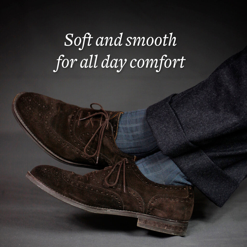 Grey Cotton Mid Calf Dress Socks | Boardroom Socks Grey Cotton Mid Calf Dress Socks | Boardroom Socks
