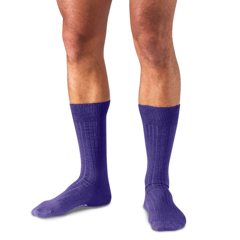 Purple Dress Socks for Men | Made in USA by Boardroom Socks